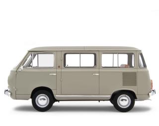 Fiat 850 Familiare 1965-76 Beige Laudoracing 1:18 Resinemodell (Türen, Motorhaube... nicht zu öffnen!)